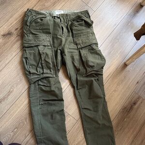 Frame Denim Men's Green Cargo Pants
